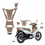 ADESIVO PROTETOR DA BIZ 2025 - BEGE LISO - PA