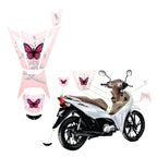 ADESIVO PROTETOR DA BIZ 2025 - BORBOLETA ROSA FOSCO - PA