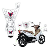 ADESIVO PROTETOR DA BIZ 2025 - BORBOLETA BRANCA - PA