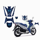 ADESIVO PROTETOR DA BIZ 2018 À 2024 - BORB. AZUL FOSCO - PA