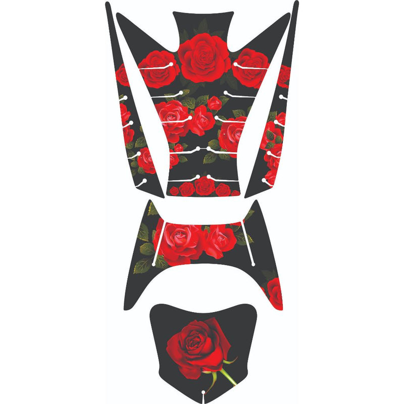 ADESIVO PROTETOR DA BIZ  COMPLETO ROSA FLOR - 2018 A 2024 (LEIAM A DESCRIÇÃO)