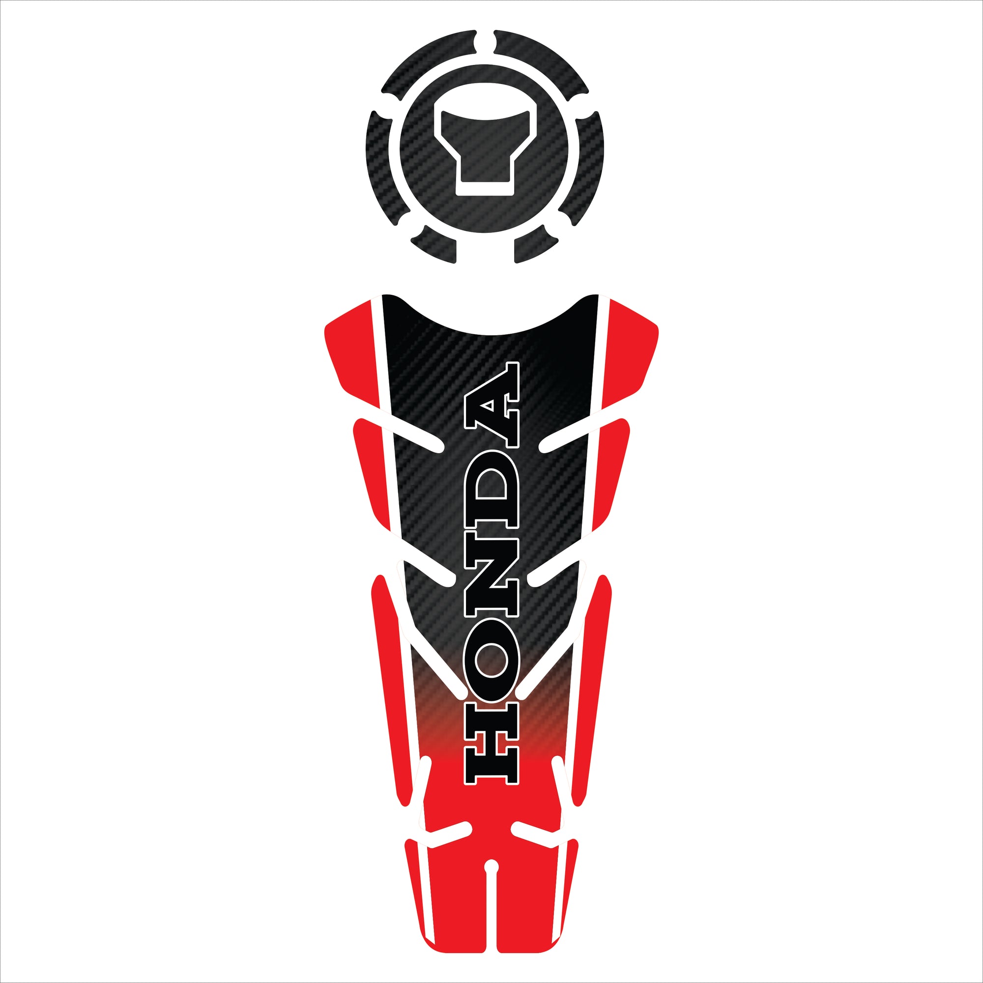 ADESIVO PROTETOR DE TANQUE 160 - HONDA FIBRA VERMELHO - (LEIAM A DESCRIÇÃO)