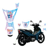 ADESIVO PROTETOR DA BIZ 2025 - STITCH ROSA E AZUL FOSCO - PA