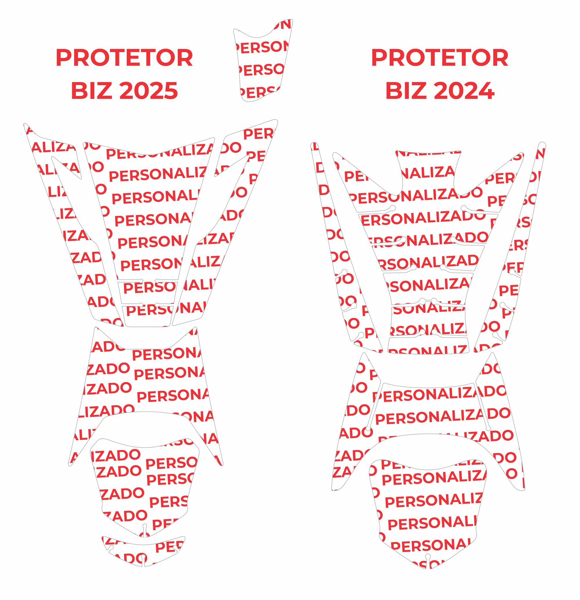 ADESIVO PROTETOR DA BIZ PERSONALIZADO "COMBO" - 2024 E 2025 (LEIAM A DESCRIÇÃO)