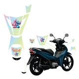 ADESIVO PROTET DA BIZ 2025 - STITCH ROSA  AMARELO FOSCO - PA