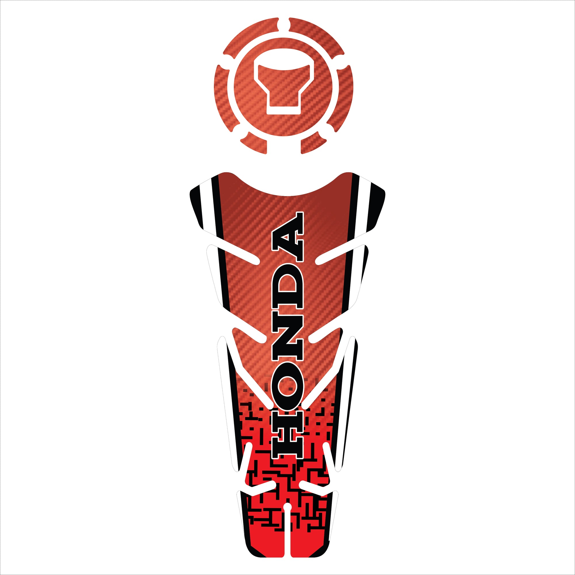 ADESIVO PROTETOR DE TANQUE 160 - HONDA VERMELHO - (LEIAM A DESCRIÇÃO)