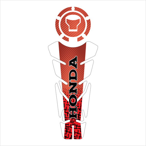 ADESIVO PROTETOR DE TANQUE 160 - HONDA BRANCO VERMELHO - (LEIAM A DESCRIÇÃO)