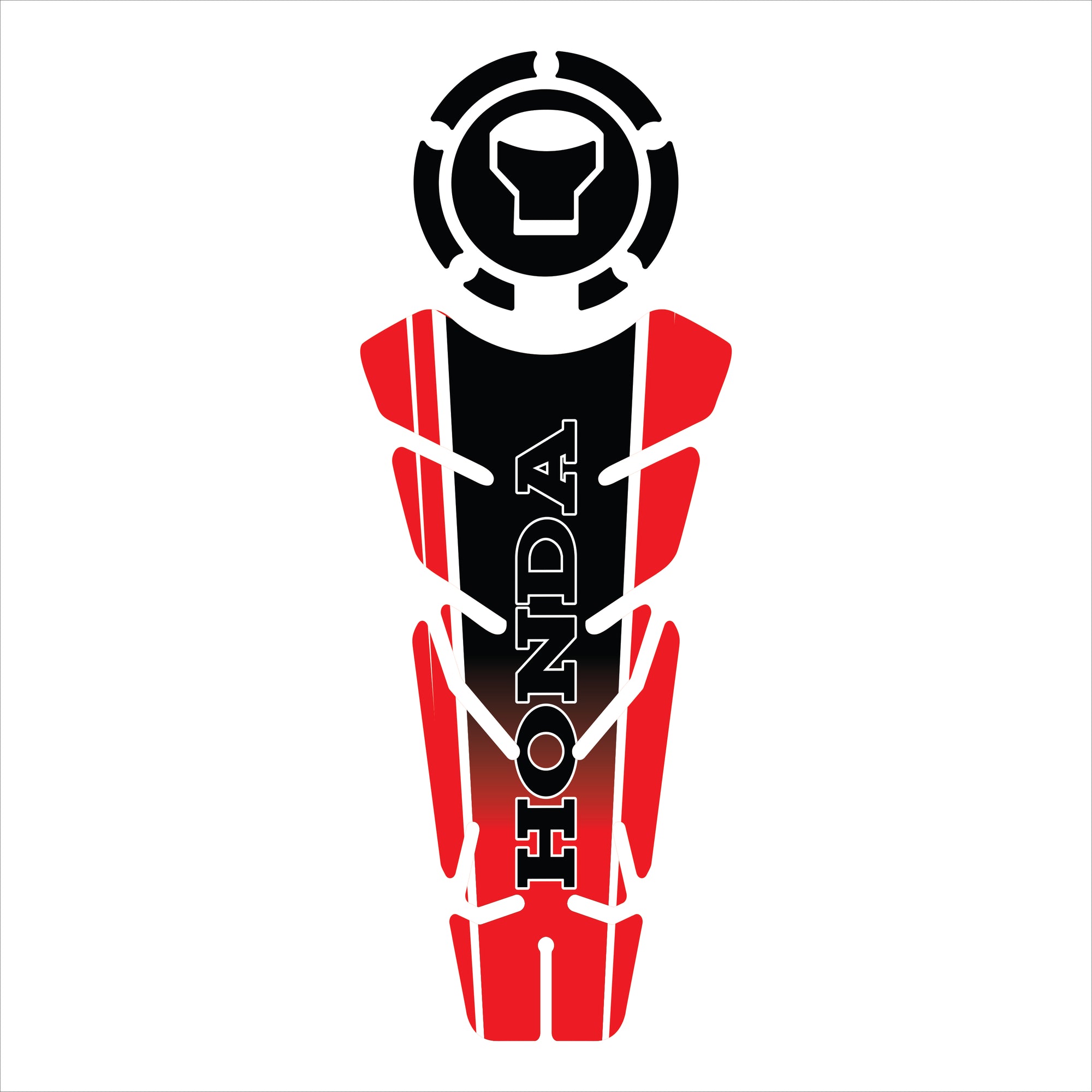 ADESIVO PROTETOR DE TANQUE 160 - HONDA VERMELHO PRETO - (LEIAM A DESCRIÇÃO)