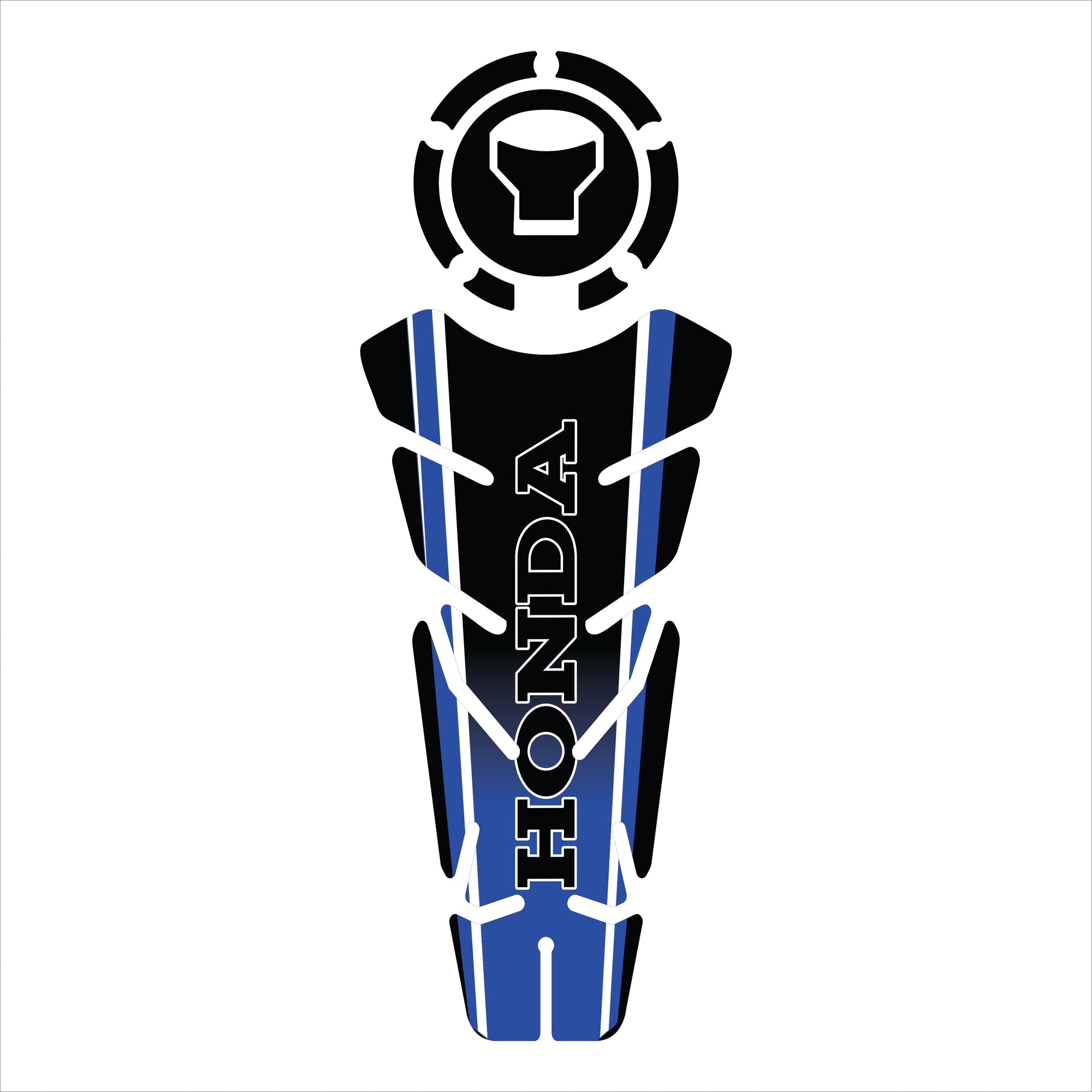 ADESIVO PROTETOR DE TANQUE 160 - HONDA AZUL PRETO - (LEIAM A DESCRIÇÃO)