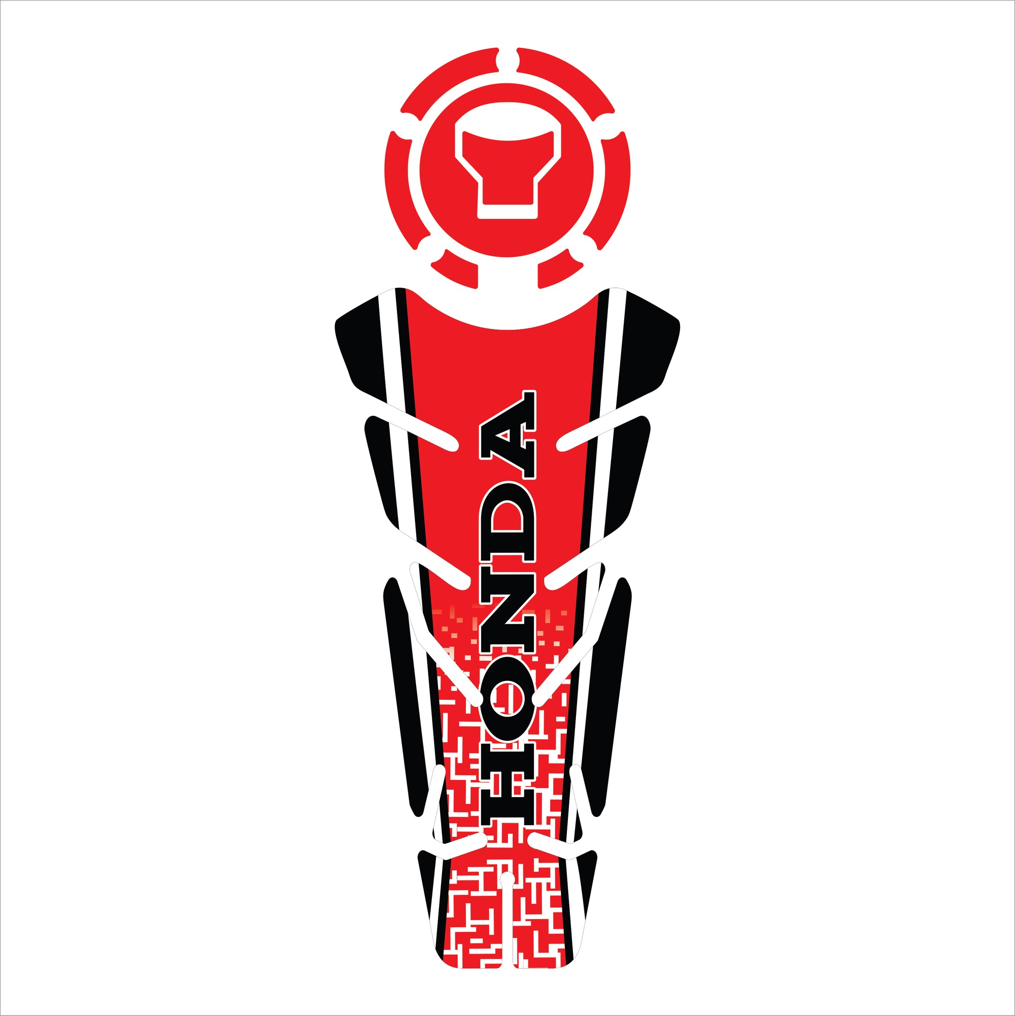 ADESIVO PROTETOR DE TANQUE 160 - VERMELHO PRETO - (LEIAM A DESCRIÇÃO)