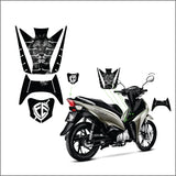 ADESIVO PROTETOR DA BIZ 2018 À 2024 - LEÃO FÉ FOSCO - PA