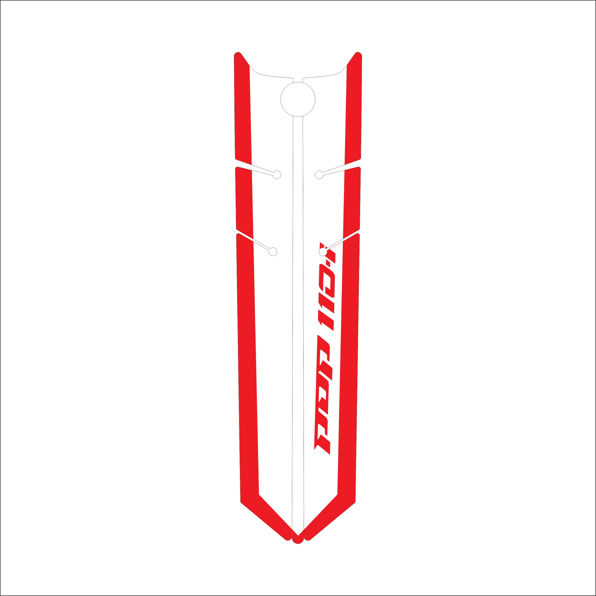 ADESIVO GRAVATA DA POP 110i VERMELHO & BRANCO - 2024 (LEIAM A DESCRIÇÃO)