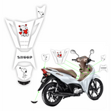 ADESIVO PROTETOR DA BIZ 2025 - SNOOPY BRANCO FOSCO - PA