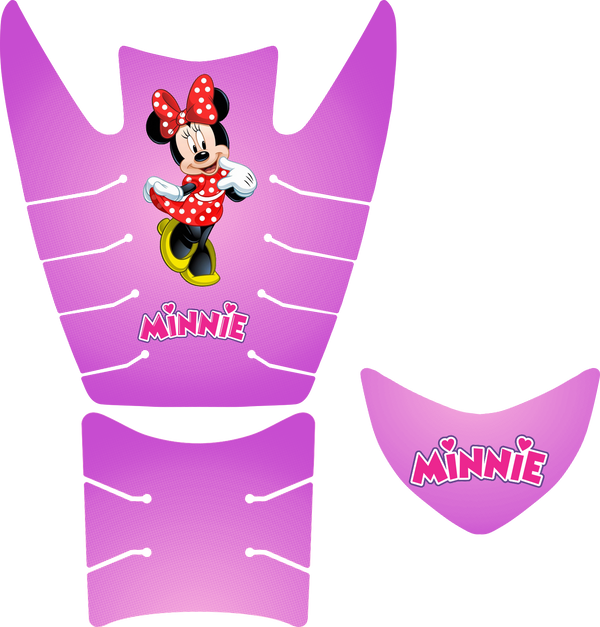 ADESIVO PROTETOR DA BIZ COMPLETO MINNIE ROXO - 2011 A 2017