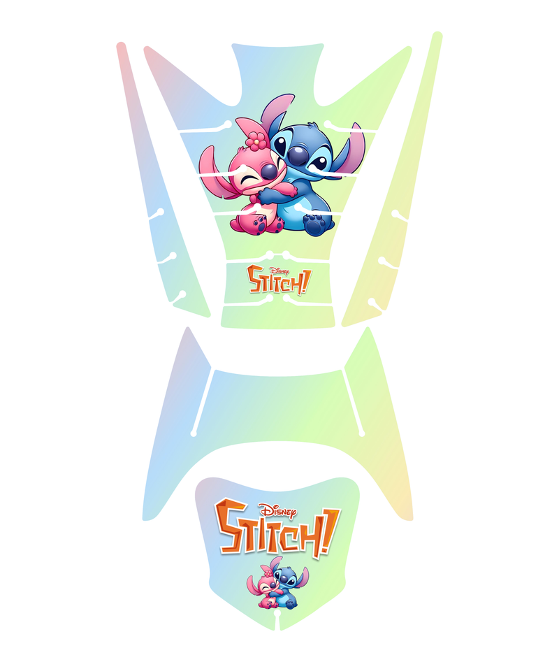 ADESIVO PROTETOR DA BIZ STITCH AMARELO - 2018-2024 (LEIAM A DESCRIÇÃO)