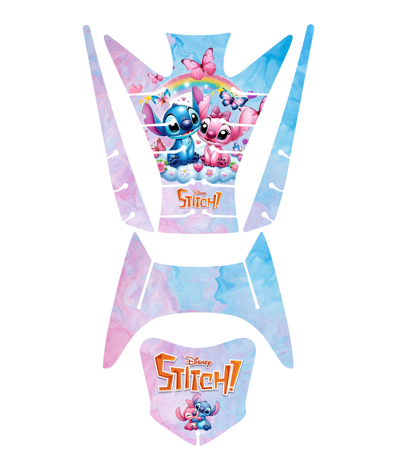 ADESIVO PROTETOR DA BIZ STITCH ROSA - 2018-2024 (LEIAM A DESCRIÇÃO)