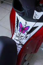 ADESIVO PROTETOR DA BIZ 2025 - BORBOLETA BRANCA - PA