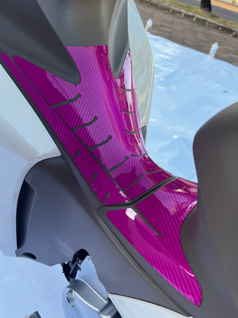 ADESIVO PROTETOR DA BIZ COMPLETO FIBRA ROSA - 2018 A 2024 (LEIAM A DESCRIÇÃO)