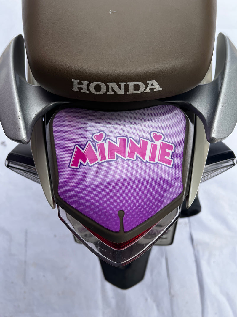 ADESIVO PROTETOR DA BIZ  COMPLETO MINNIE ROXO - 2018 A 2024 (LEIAM A DESCRIÇÃO)