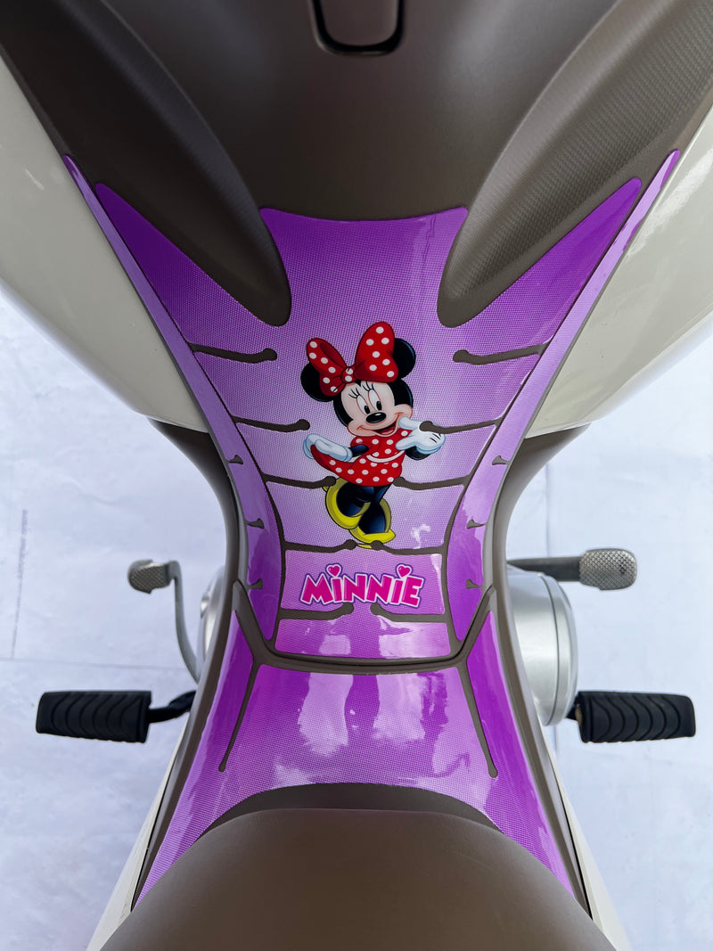ADESIVO PROTETOR DA BIZ  COMPLETO MINNIE ROXO - 2018 A 2024 (LEIAM A DESCRIÇÃO)