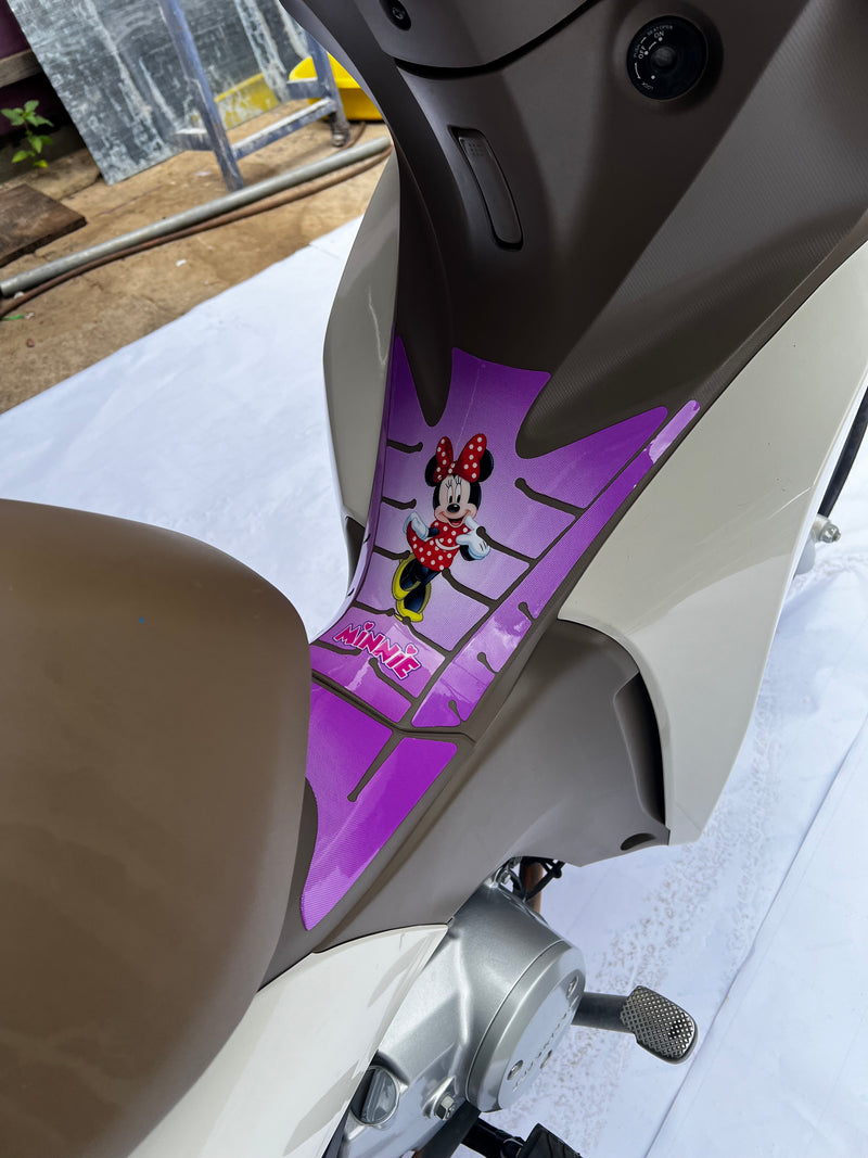 ADESIVO PROTETOR DA BIZ  COMPLETO MINNIE ROXO - 2018 A 2024 (LEIAM A DESCRIÇÃO)