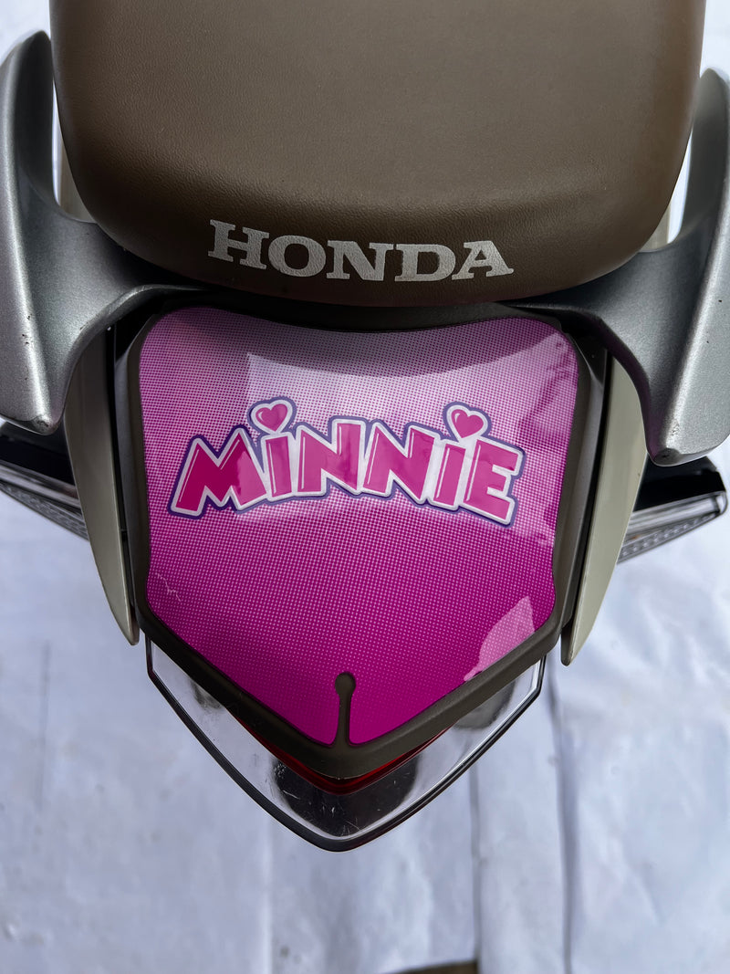 ADESIVO PROTETOR DA BIZ  COMPLETO MINNIE ROSA - 2018 A 2024 (LEIAM A DESCRIÇÃO)