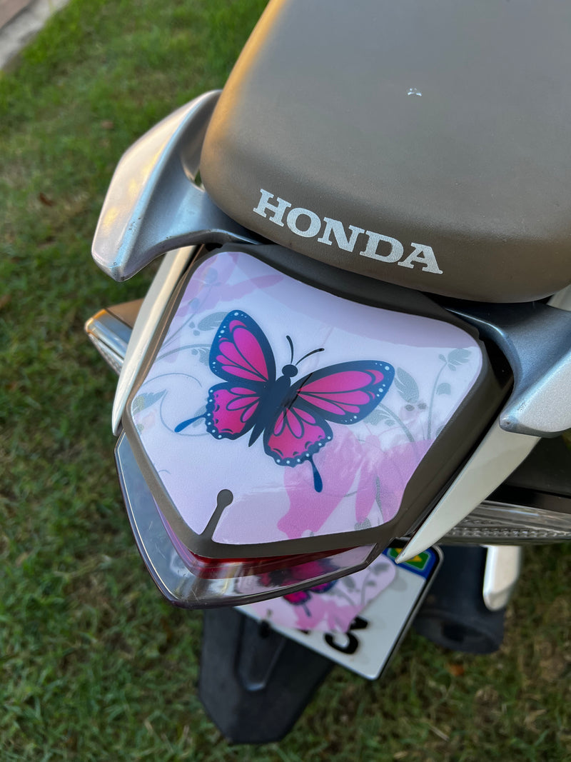 ADESIVO PROTETOR DA BIZ COMPLETO BORBOLETA ROSA - 2018 A 2024 (LEIAM A DESCRIÇÃO)