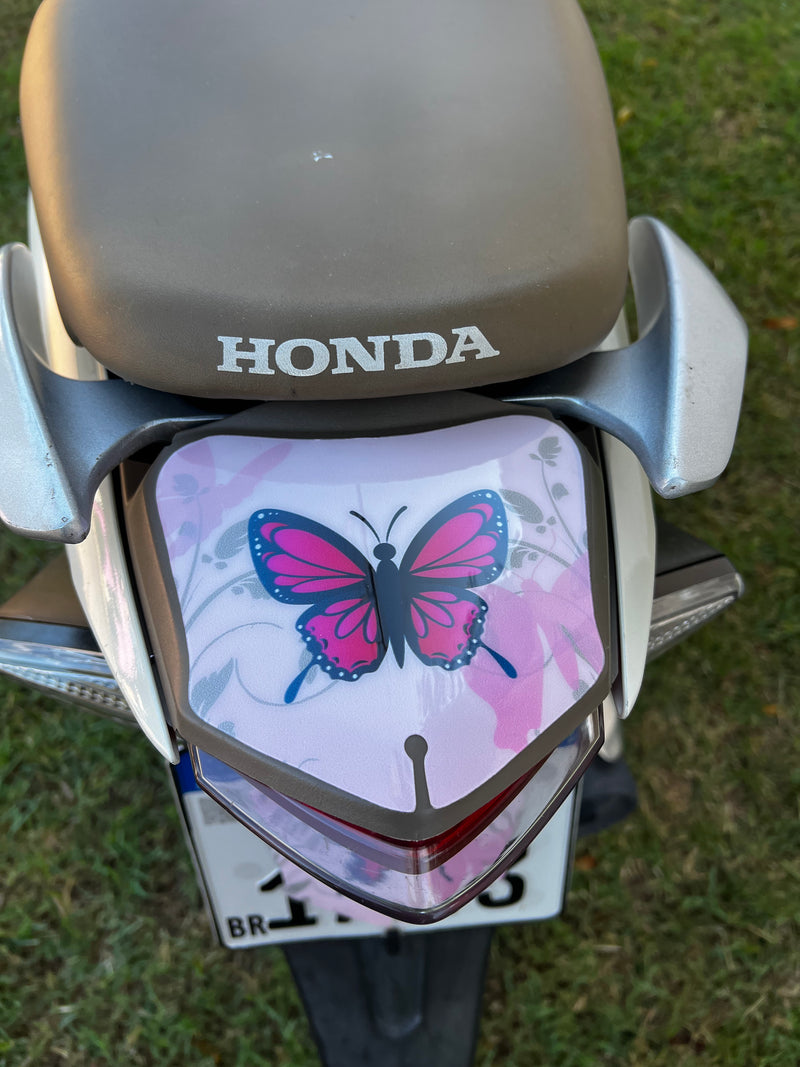 ADESIVO PROTETOR DA BIZ COMPLETO BORBOLETA ROSA - 2018 A 2024 (LEIAM A DESCRIÇÃO)