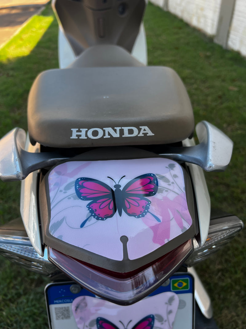 ADESIVO PROTETOR DA BIZ COMPLETO BORBOLETA ROSA - 2018 A 2024 (LEIAM A DESCRIÇÃO)