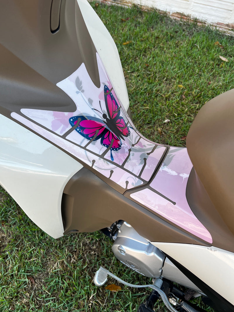 ADESIVO PROTETOR DA BIZ COMPLETO BORBOLETA ROSA - 2018 A 2024 (LEIAM A DESCRIÇÃO)