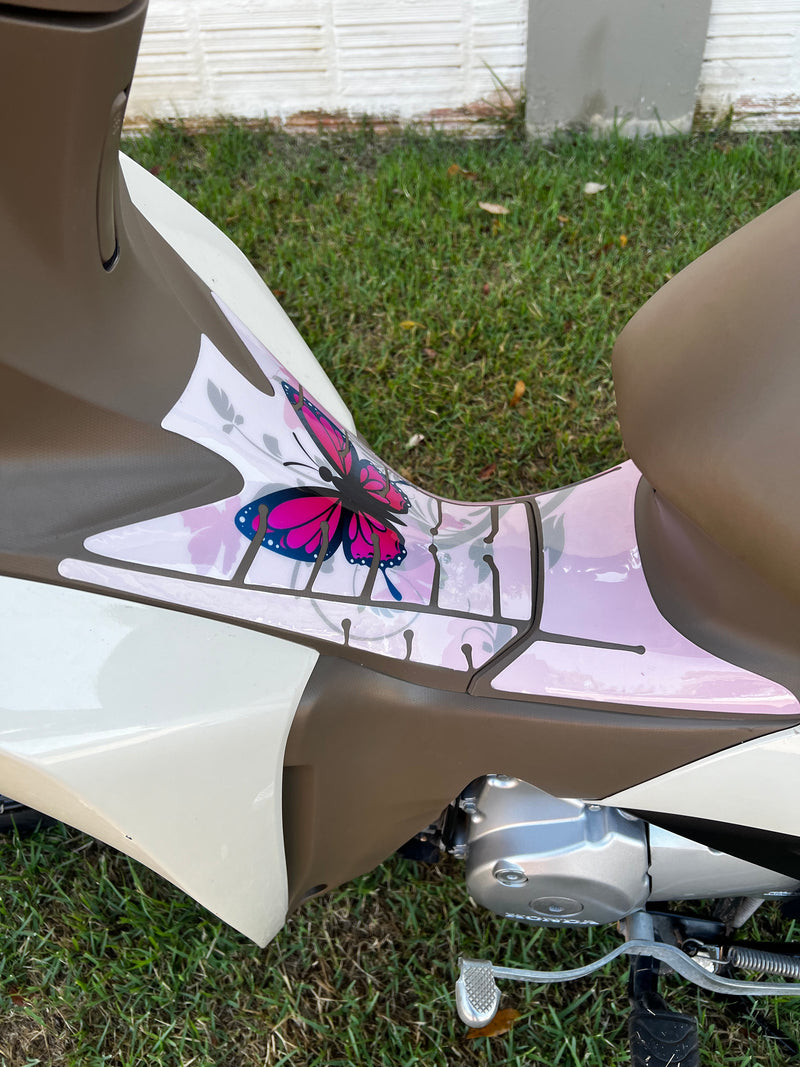 ADESIVO PROTETOR DA BIZ COMPLETO BORBOLETA ROSA - 2018 A 2024 (LEIAM A DESCRIÇÃO)