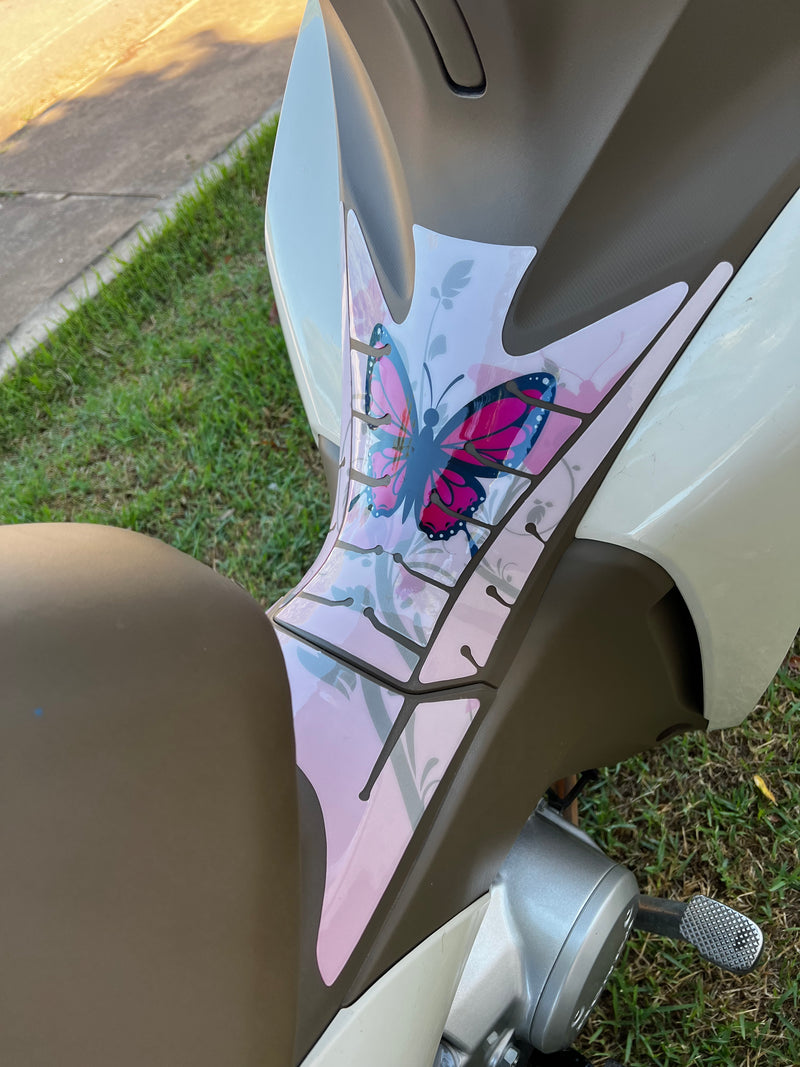 ADESIVO PROTETOR DA BIZ COMPLETO BORBOLETA ROSA - 2018 A 2024 (LEIAM A DESCRIÇÃO)