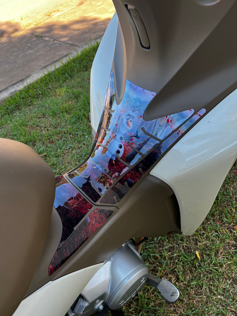 ADESIVO PROTETOR DA BIZ COMPLETO OLAF - 2018 A 2024 (LEIAM A DESCRIÇÃO)