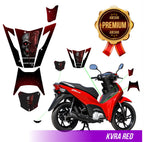 Kit Adesivo Protetor Grosso Fosco - Honda Biz 125 2026/2027 - KVRA RED