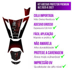 Kit Adesivo Protetor Grosso Fosco - Honda Biz 125 2026/2027 - KVRA RED