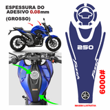 ADESIVO TANQUE DA FAZER 250 GROSSO PROTETOR - FAZER 250 AZUL -(LEIAM A DESCRIÇÃO)
