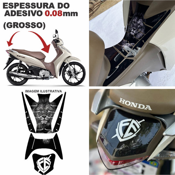 ADESIVO PROTETOR DA BIZ  COMPLETO LEÃO FÉ - 2018 A 2024 (LEIAM A DESCRIÇÃO)