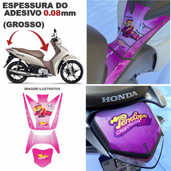 ADESIVO PROTETOR DA BIZ COMPLETO PENELOPE - 2018 A 2024 (LEIAM A DESCRIÇÃO)