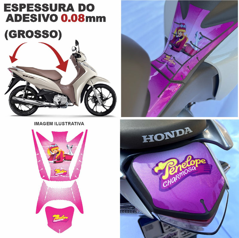 ADESIVO PROTETOR DA BIZ COMPLETO PENELOPE - 2018 A 2024 (LEIAM A DESCRIÇÃO)