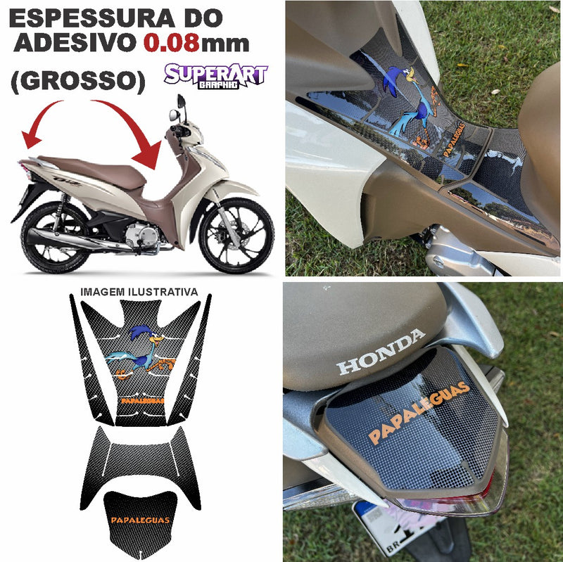 ADESIVO PROTETOR DA BIZ BÁSICO PAPA-LÉGUAS - 2018 A 2024