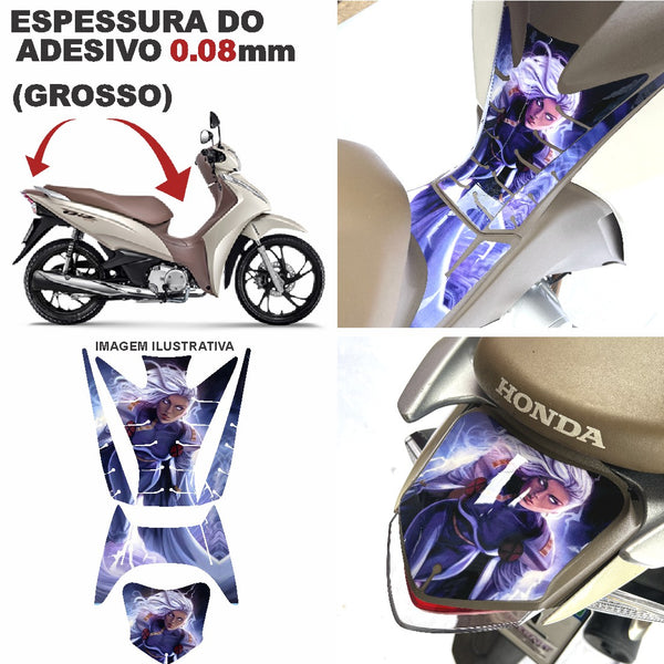 ADESIVO PROTETOR DA BIZ COMPLETO TEMPESTADE - 2018 A 2024 (LEIAM A DESCRIÇÃO)