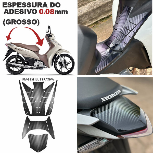 ADESIVO PROTETOR DA BIZ COMPLETO FIBRA PADRÃO - 2018 A 2024 (LEIAM A DESCRIÇÃO)