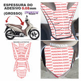 ADESIVO PROTETOR DA BIZ COMPLETO PERSONALIZADO - 2018 A 2024