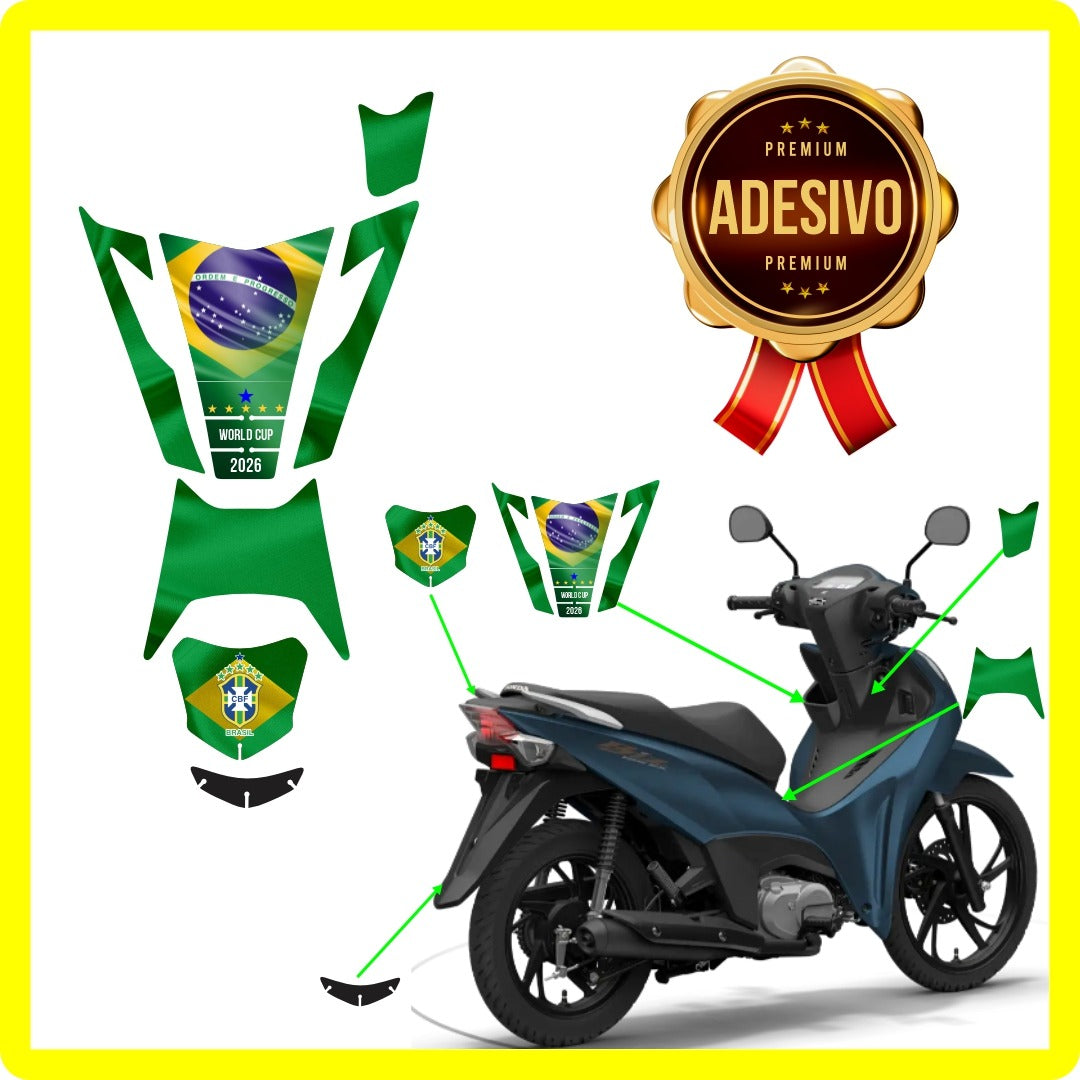 KIT ADESIVO PROTETOR PREMIUM BIZ 2025 - COPA DO MUNDO