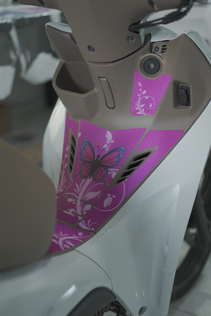ADESIVO PROTETOR DA BIZ BORBOLETA ROSA - 2025 (LEIAM A DESCRIÇÃO)