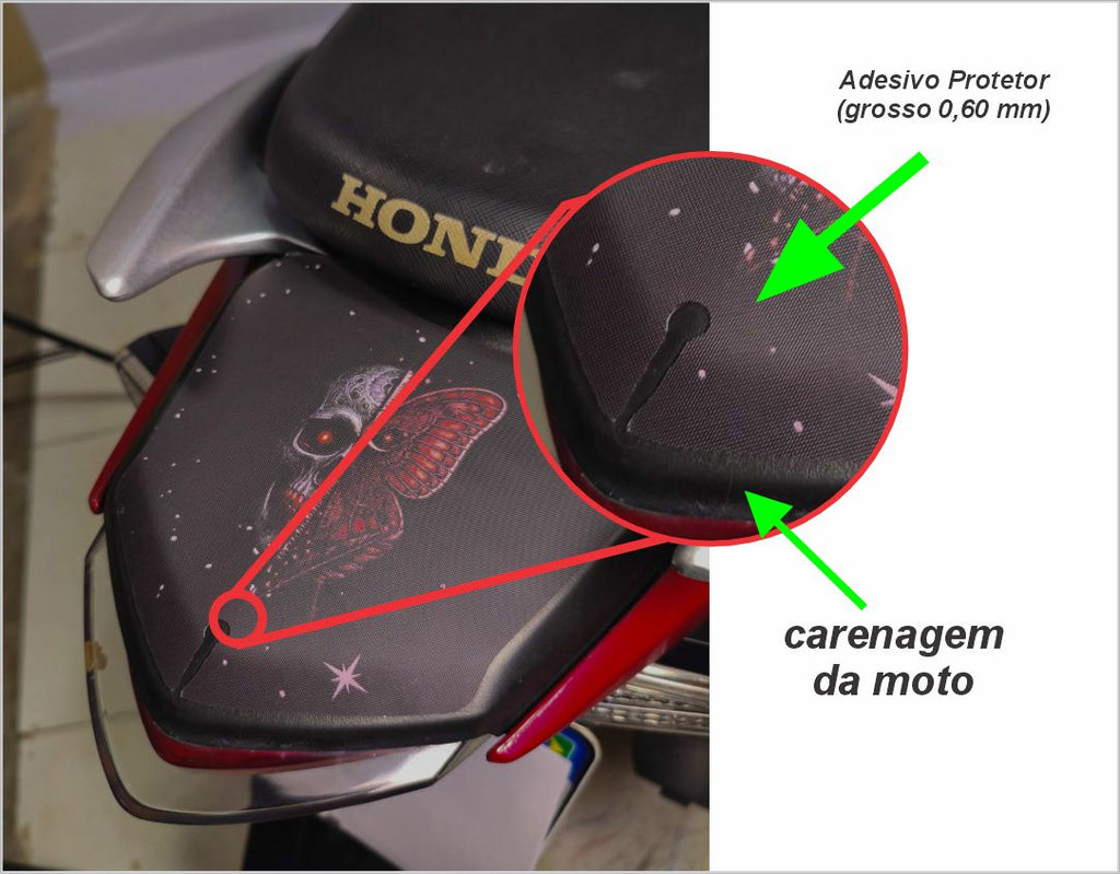 Kit Adesivo Protetor Grosso Fosco - Honda Biz 125 2026/2027 - KVRA RED